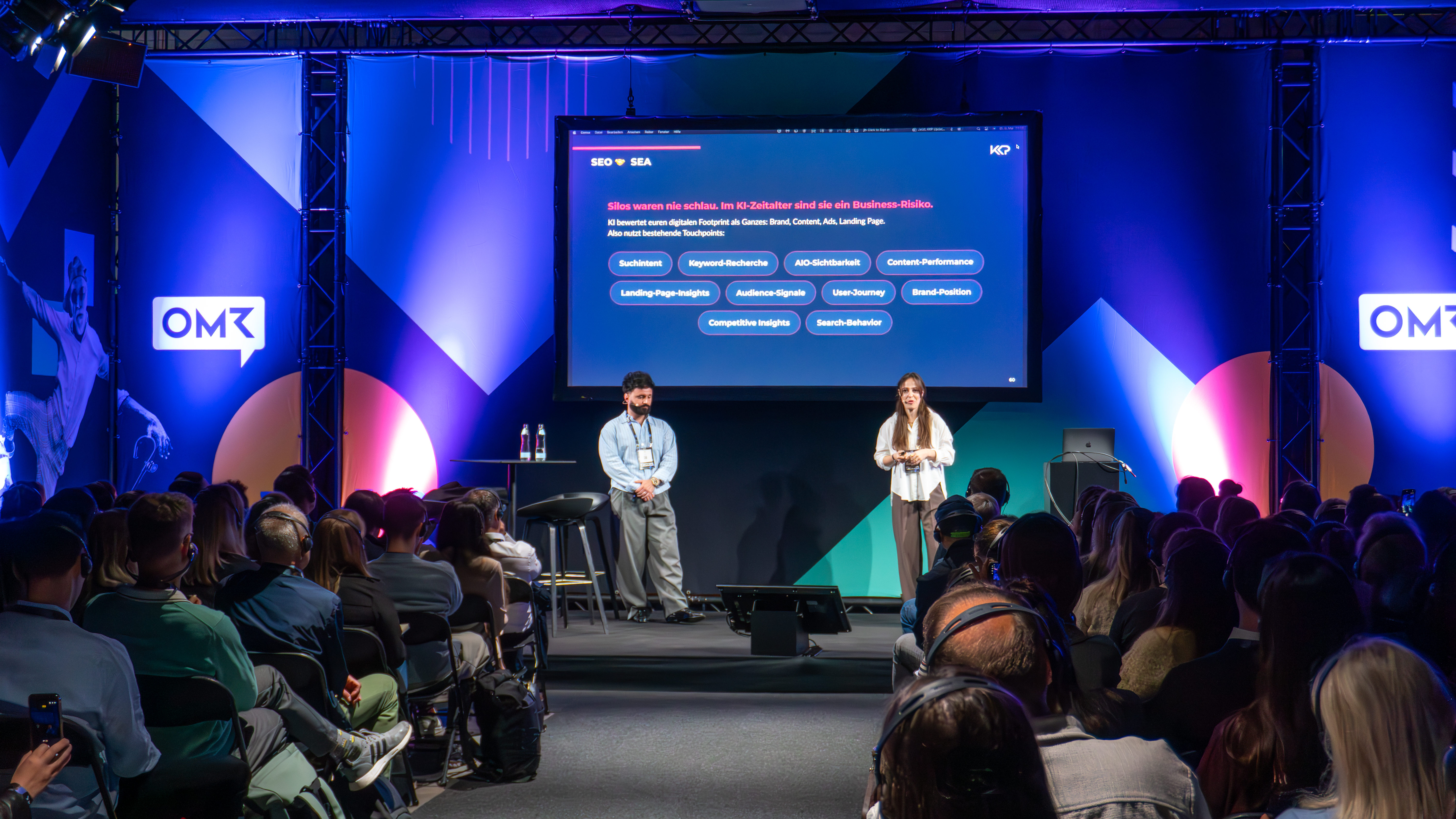 Artur Kosch und Cindy Ebner bei der OMR Masterclass 2026